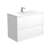 Fienza 900mm Dolce Amato Double Draw Wall Hung Vanity